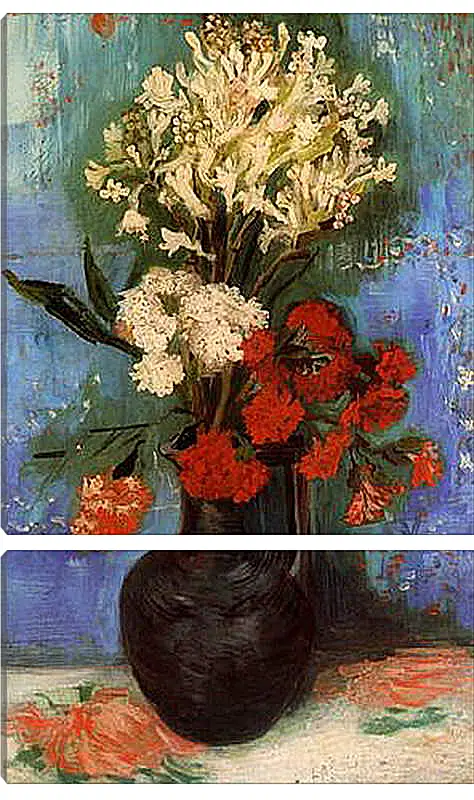 Модульная картина - Vase with Carnations and Other Flowers. Винсент Ван Гог