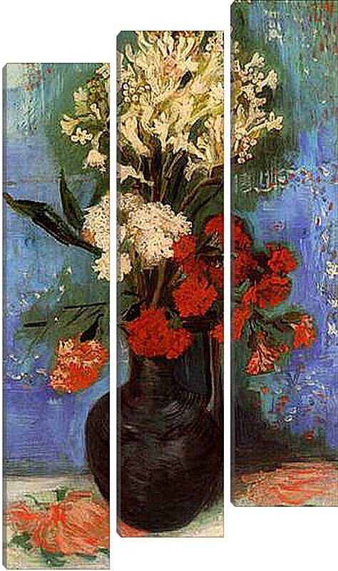 Модульная картина - Vase with Carnations and Other Flowers. Винсент Ван Гог