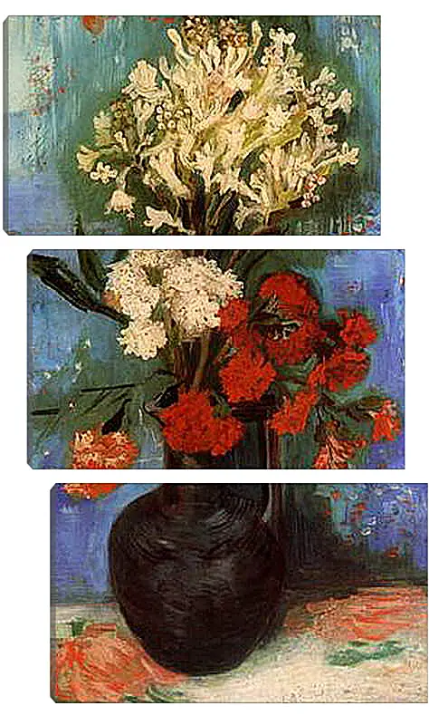 Модульная картина - Vase with Carnations and Other Flowers. Винсент Ван Гог