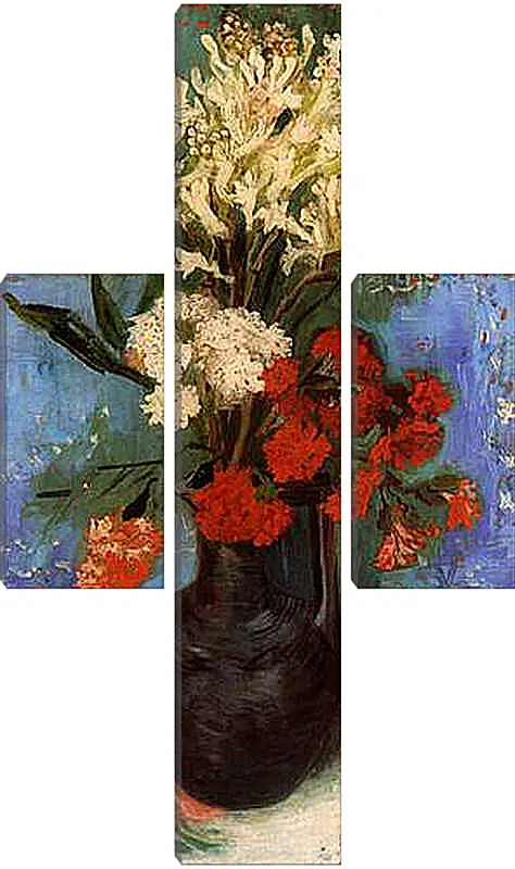 Модульная картина - Vase with Carnations and Other Flowers. Винсент Ван Гог