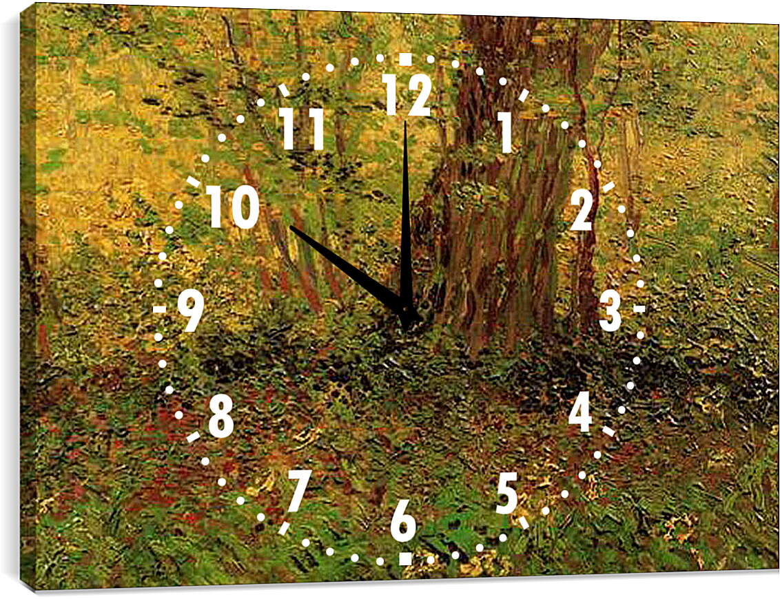 Часы картина - Undergrowth 2. Винсент Ван Гог