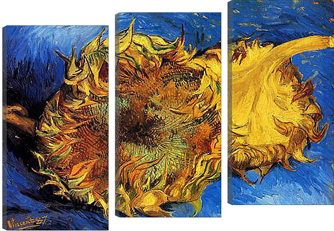 Модульная картина - Two Cut Sunflowers 3. Винсент Ван Гог