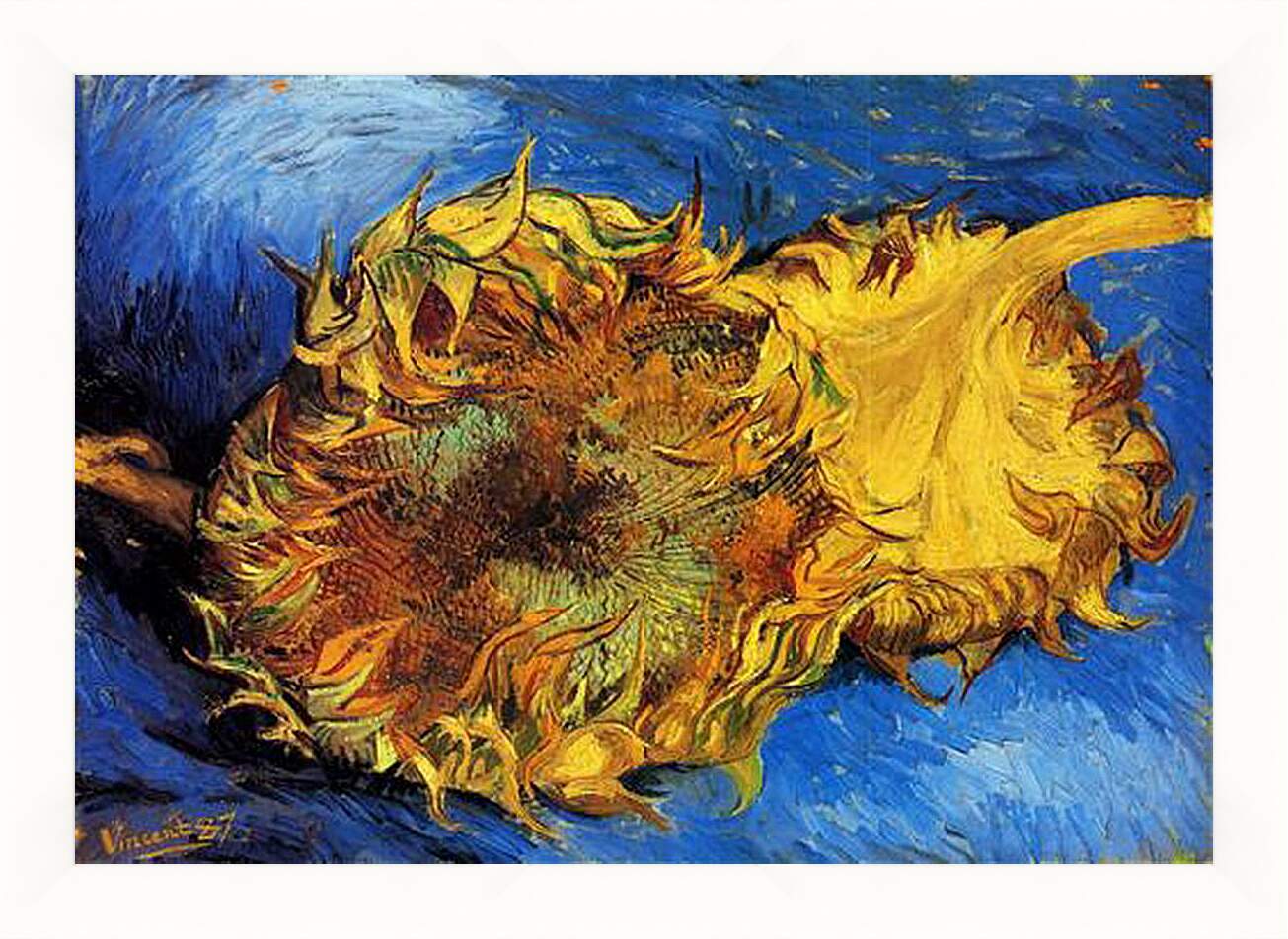 Картина в раме - Two Cut Sunflowers 3. Винсент Ван Гог