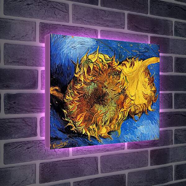 Лайтбокс световая панель - Two Cut Sunflowers 3. Винсент Ван Гог