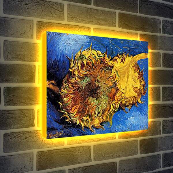 Лайтбокс световая панель - Two Cut Sunflowers 3. Винсент Ван Гог