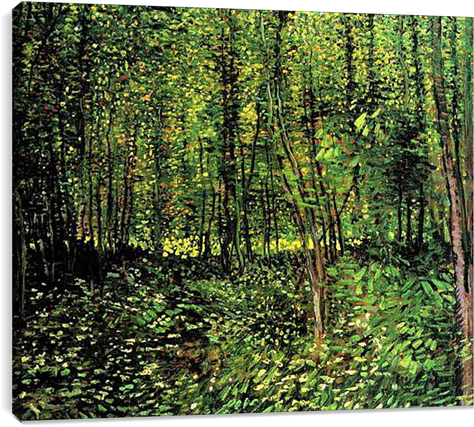 Постер и плакат - Trees and Undergrowth 2. Винсент Ван Гог
