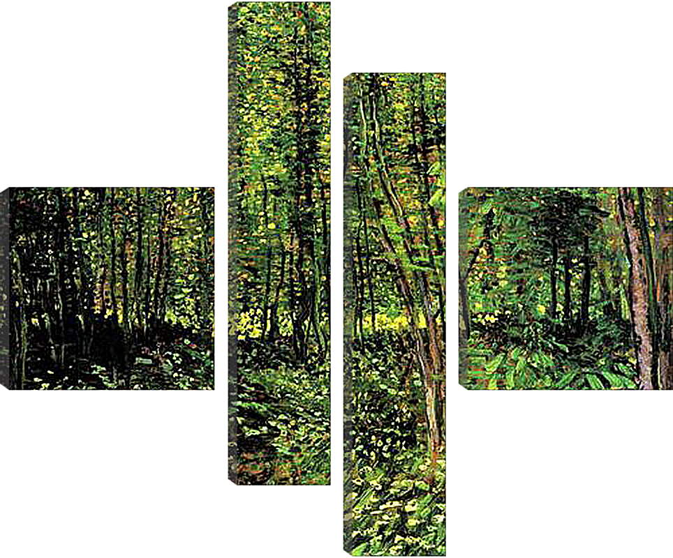 Модульная картина - Trees and Undergrowth 2. Винсент Ван Гог
