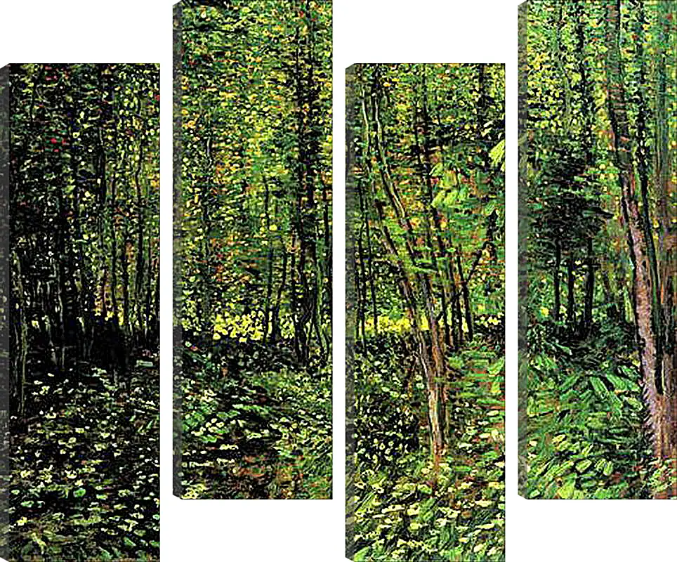 Модульная картина - Trees and Undergrowth 2. Винсент Ван Гог