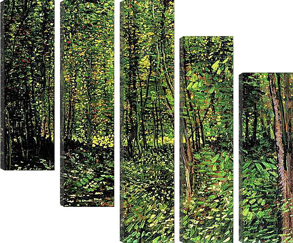 Модульная картина - Trees and Undergrowth 2. Винсент Ван Гог
