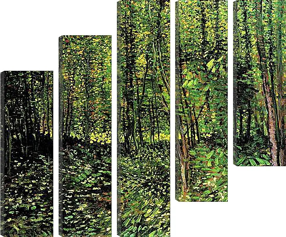 Модульная картина - Trees and Undergrowth 2. Винсент Ван Гог