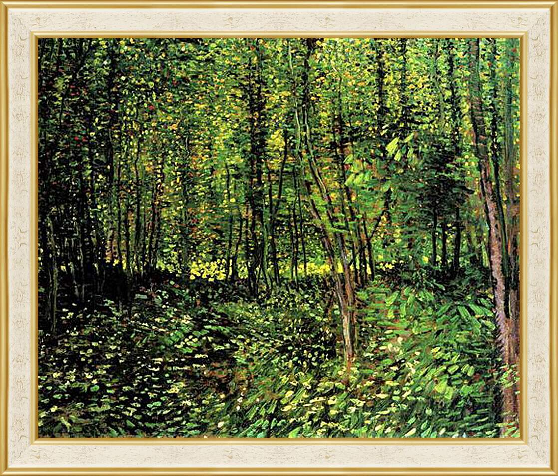 Картина в раме - Trees and Undergrowth 2. Винсент Ван Гог
