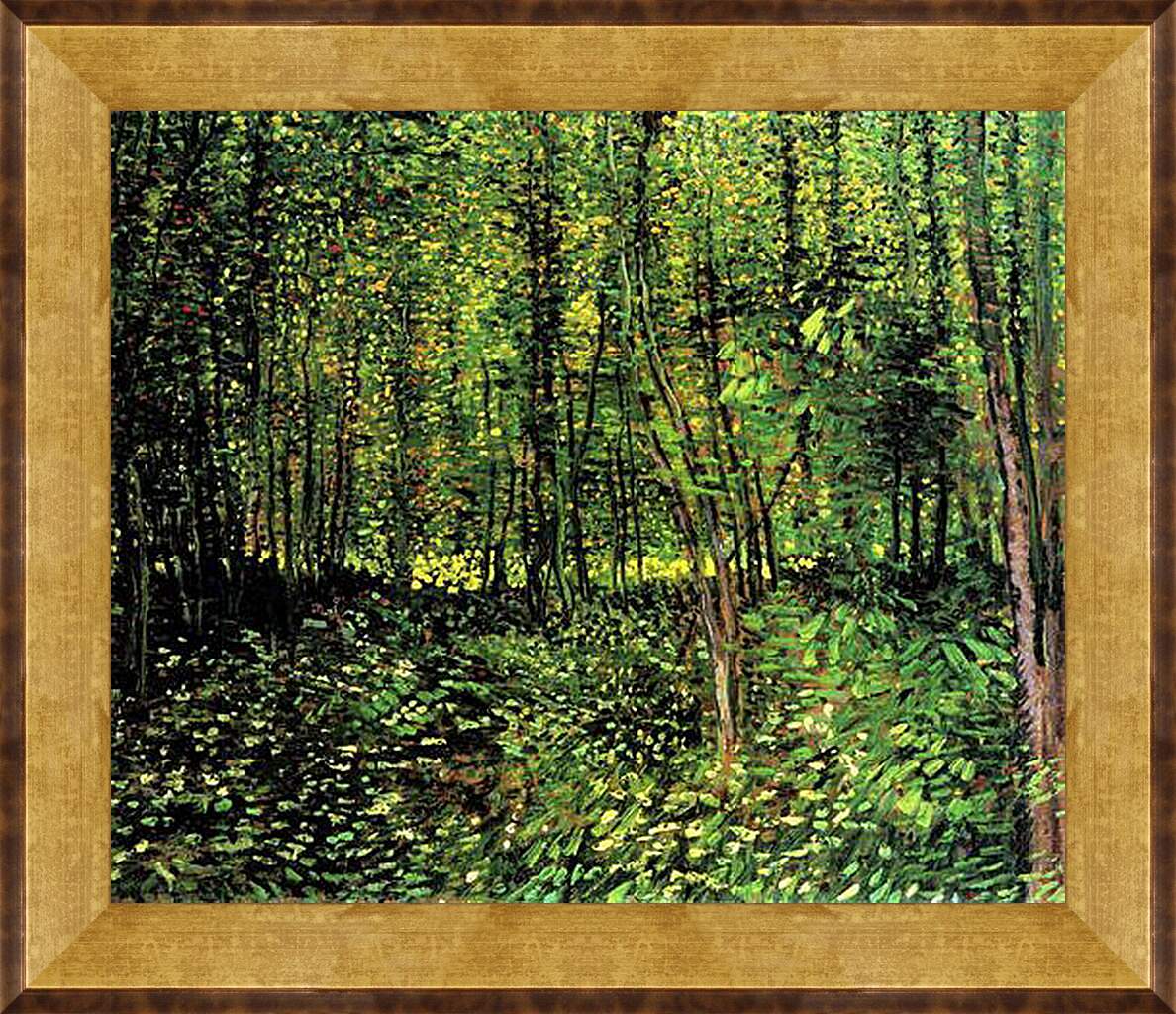Картина в раме - Trees and Undergrowth 2. Винсент Ван Гог