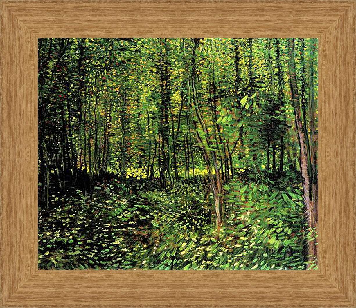 Картина в раме - Trees and Undergrowth 2. Винсент Ван Гог
