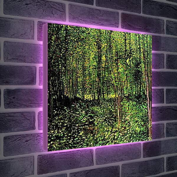 Лайтбокс световая панель - Trees and Undergrowth 2. Винсент Ван Гог
