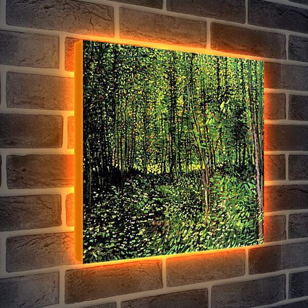 Лайтбокс световая панель - Trees and Undergrowth 2. Винсент Ван Гог