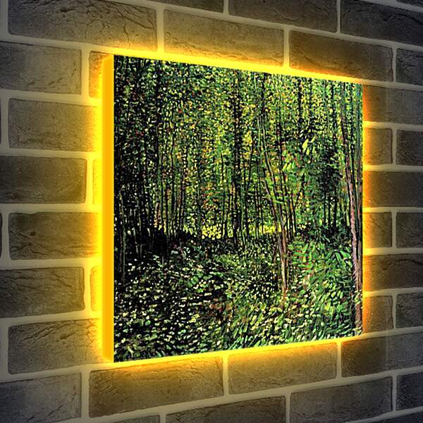 Лайтбокс световая панель - Trees and Undergrowth 2. Винсент Ван Гог
