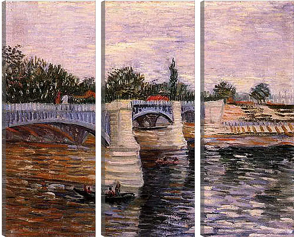 Модульная картина - The Seine with the Pont de la Grande Jette. Винсент Ван Гог