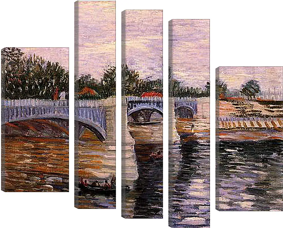 Модульная картина - The Seine with the Pont de la Grande Jette. Винсент Ван Гог