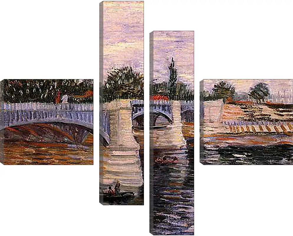 Модульная картина - The Seine with the Pont de la Grande Jette. Винсент Ван Гог