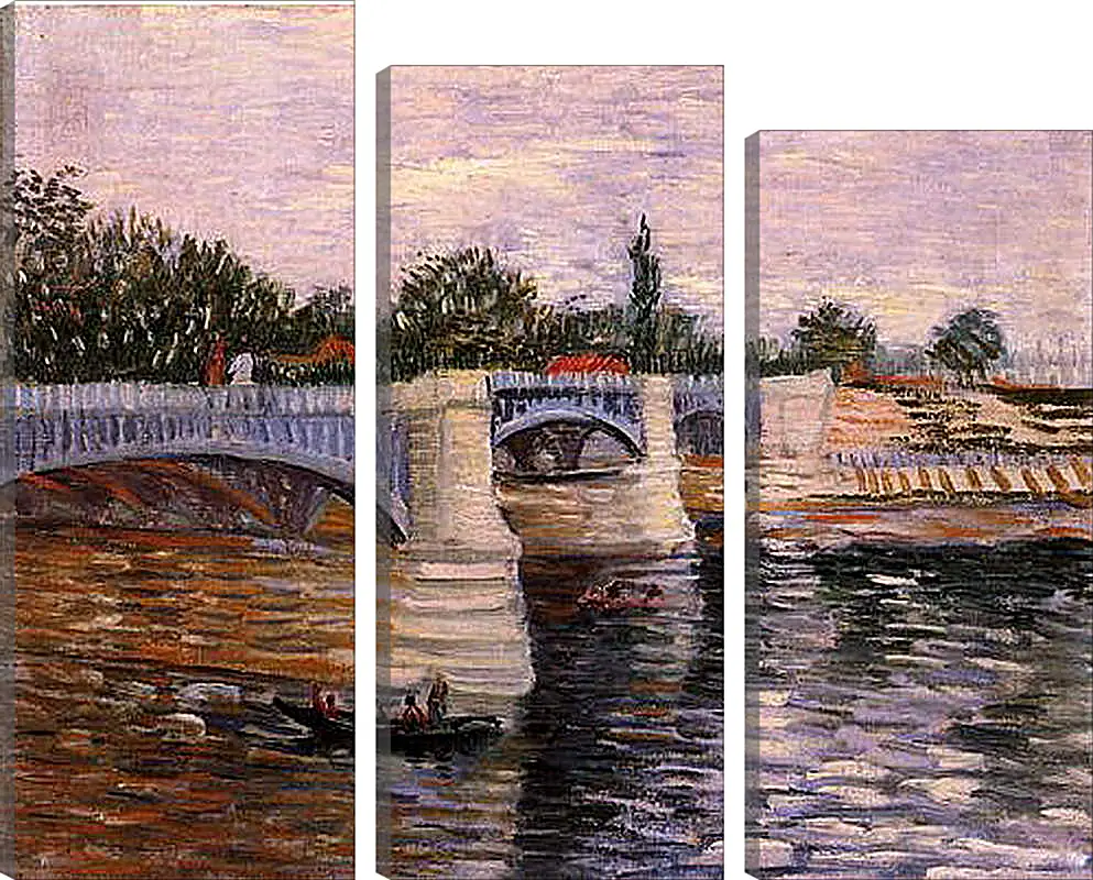 Модульная картина - The Seine with the Pont de la Grande Jette. Винсент Ван Гог