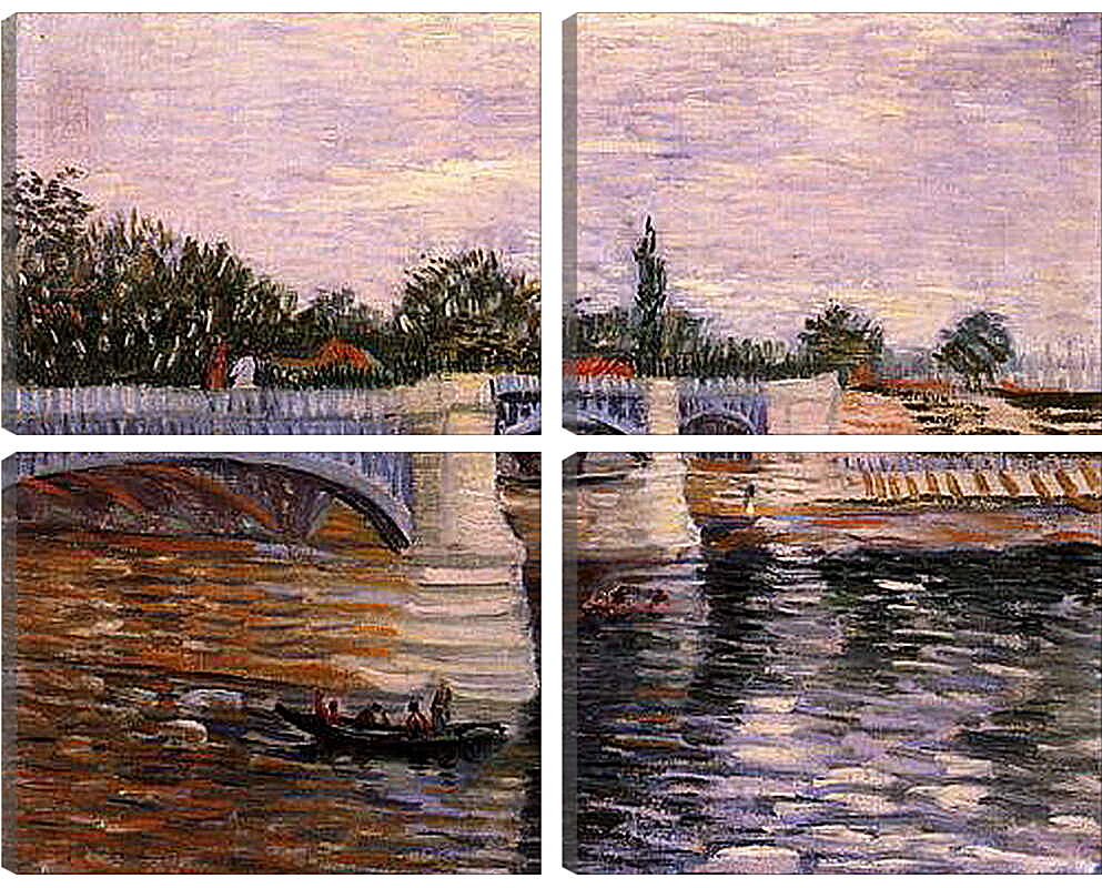 Модульная картина - The Seine with the Pont de la Grande Jette. Винсент Ван Гог