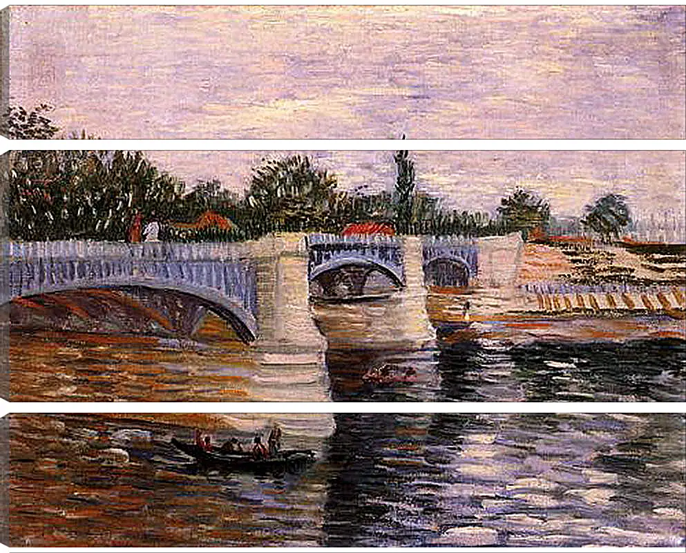 Модульная картина - The Seine with the Pont de la Grande Jette. Винсент Ван Гог