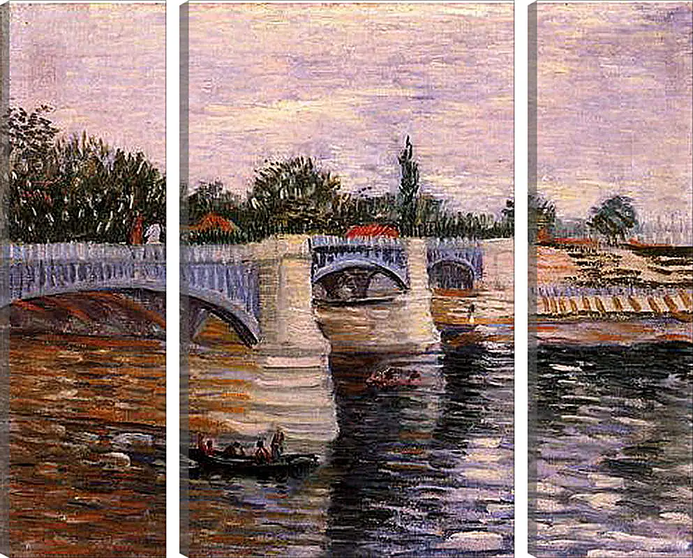 Модульная картина - The Seine with the Pont de la Grande Jette. Винсент Ван Гог