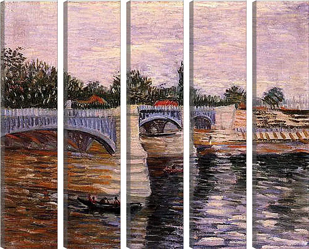 Модульная картина - The Seine with the Pont de la Grande Jette. Винсент Ван Гог