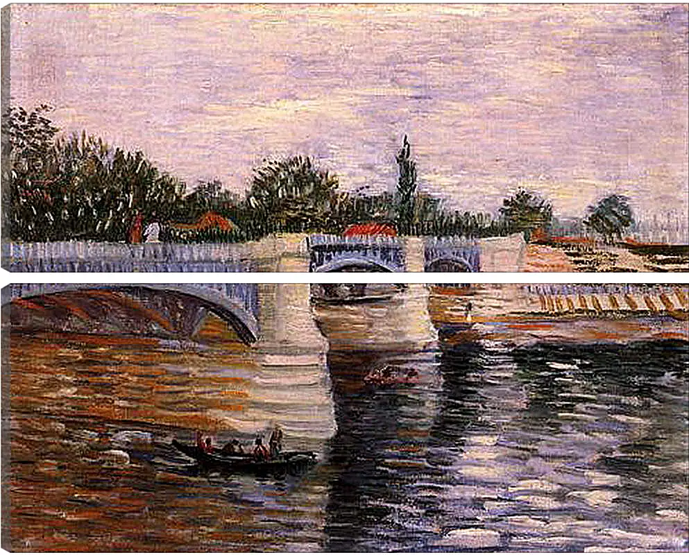 Модульная картина - The Seine with the Pont de la Grande Jette. Винсент Ван Гог