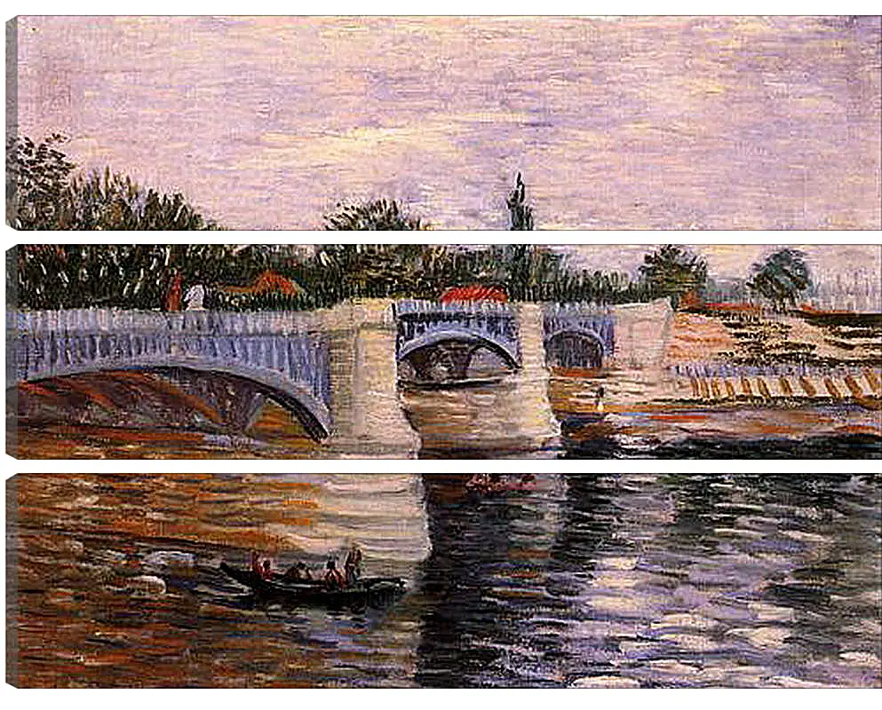 Модульная картина - The Seine with the Pont de la Grande Jette. Винсент Ван Гог