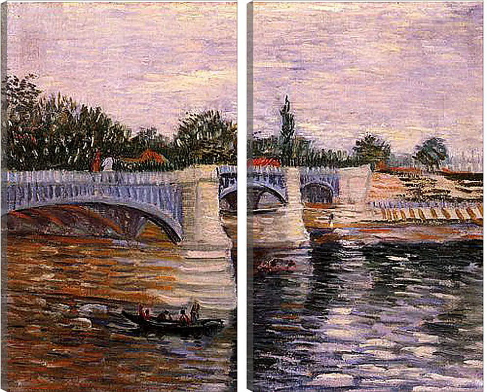 Модульная картина - The Seine with the Pont de la Grande Jette. Винсент Ван Гог