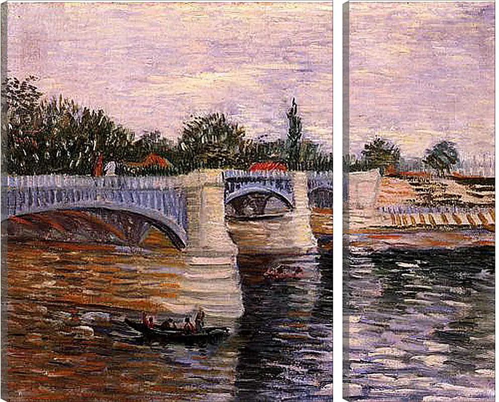 Модульная картина - The Seine with the Pont de la Grande Jette. Винсент Ван Гог