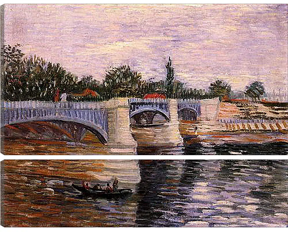 Модульная картина - The Seine with the Pont de la Grande Jette. Винсент Ван Гог