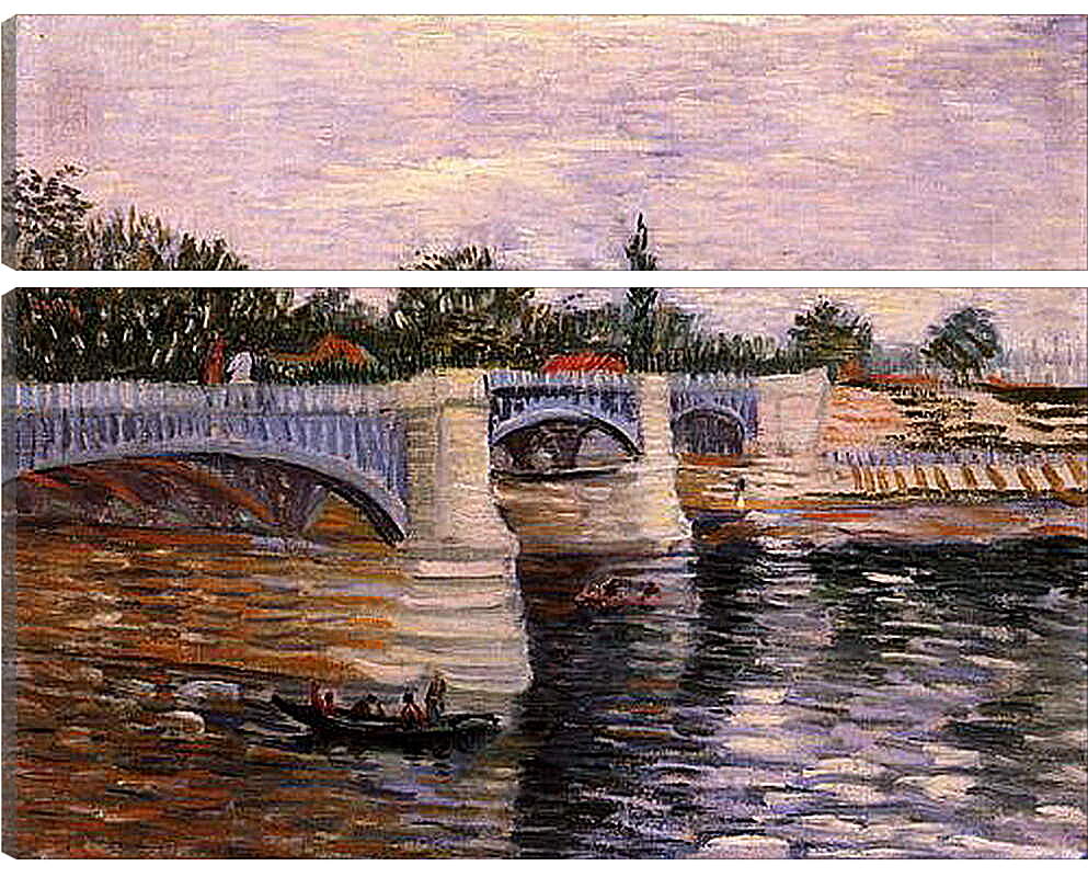 Модульная картина - The Seine with the Pont de la Grande Jette. Винсент Ван Гог