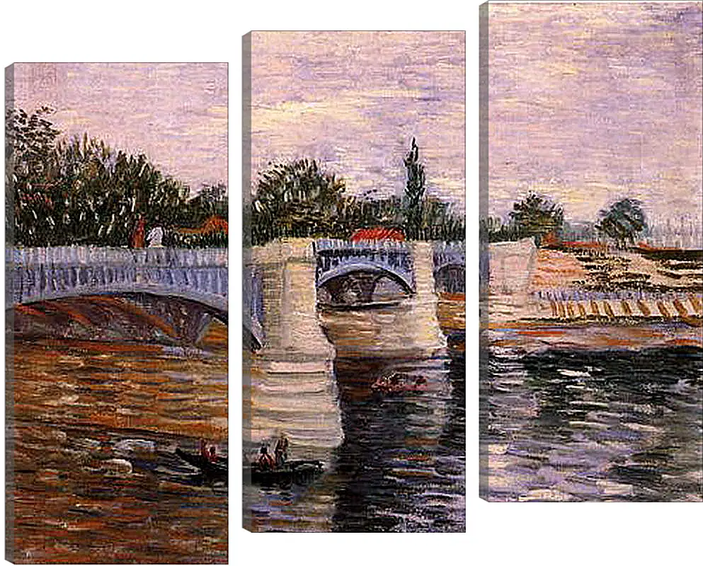 Модульная картина - The Seine with the Pont de la Grande Jette. Винсент Ван Гог