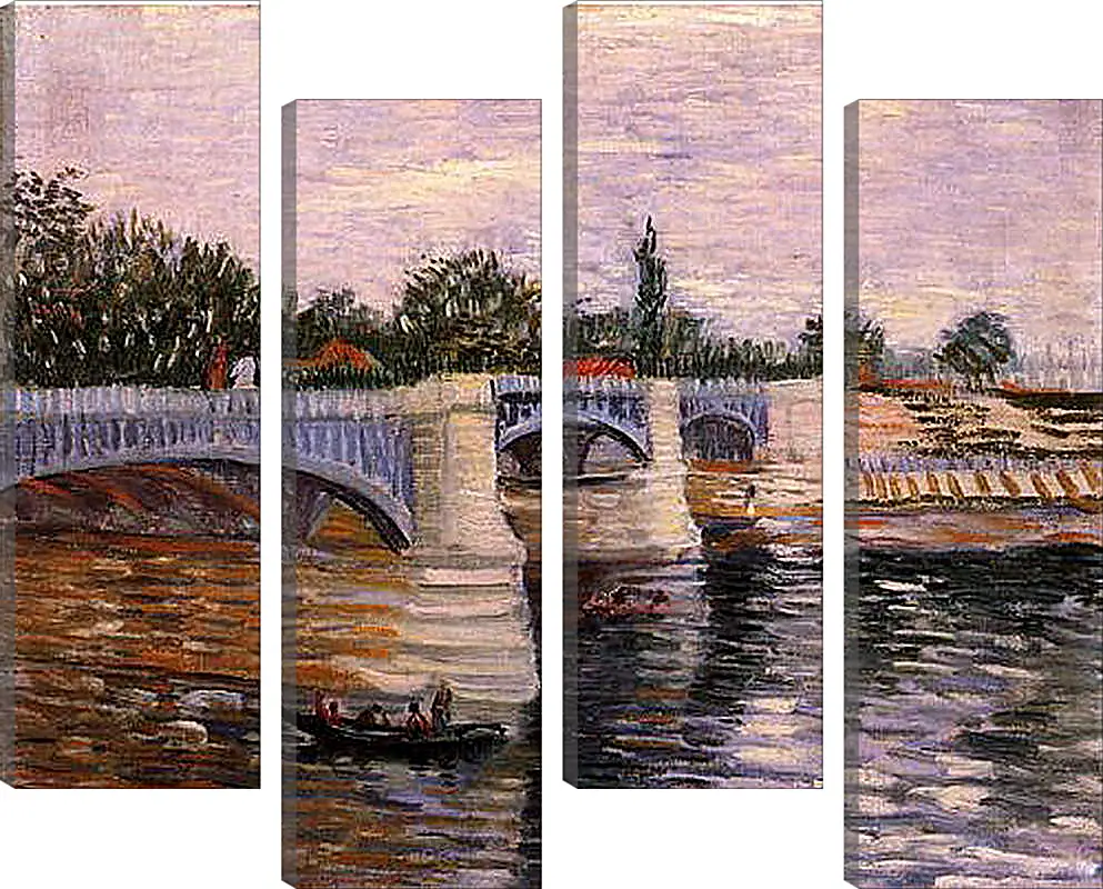 Модульная картина - The Seine with the Pont de la Grande Jette. Винсент Ван Гог