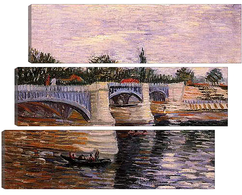 Модульная картина - The Seine with the Pont de la Grande Jette. Винсент Ван Гог