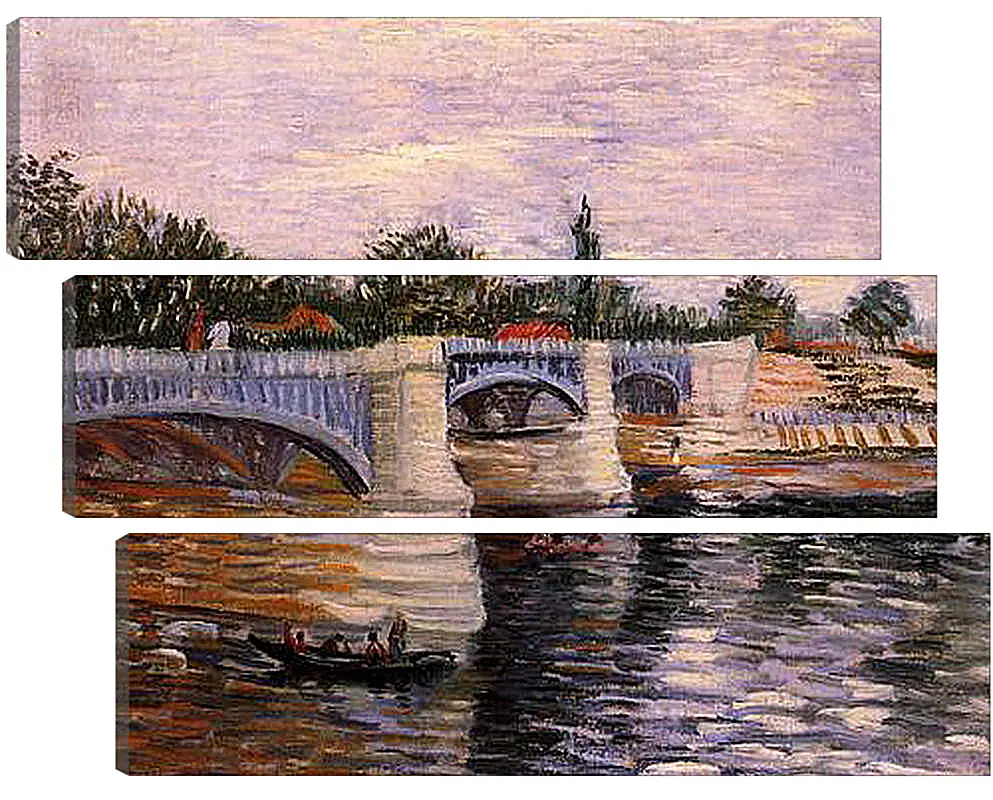 Модульная картина - The Seine with the Pont de la Grande Jette. Винсент Ван Гог