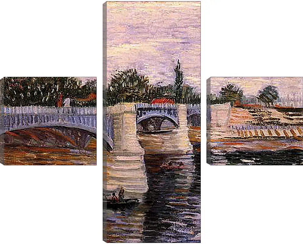 Модульная картина - The Seine with the Pont de la Grande Jette. Винсент Ван Гог