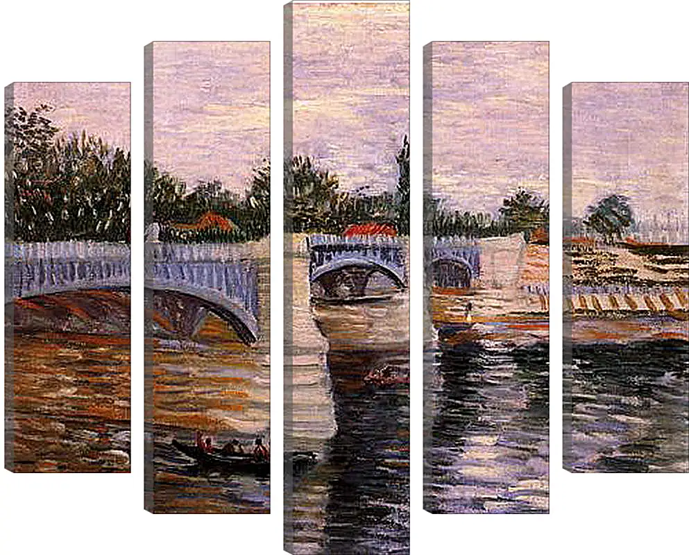 Модульная картина - The Seine with the Pont de la Grande Jette. Винсент Ван Гог