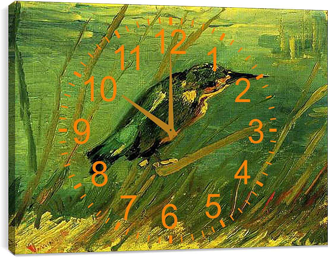 Часы картина - The Kingfisher. Винсент Ван Гог