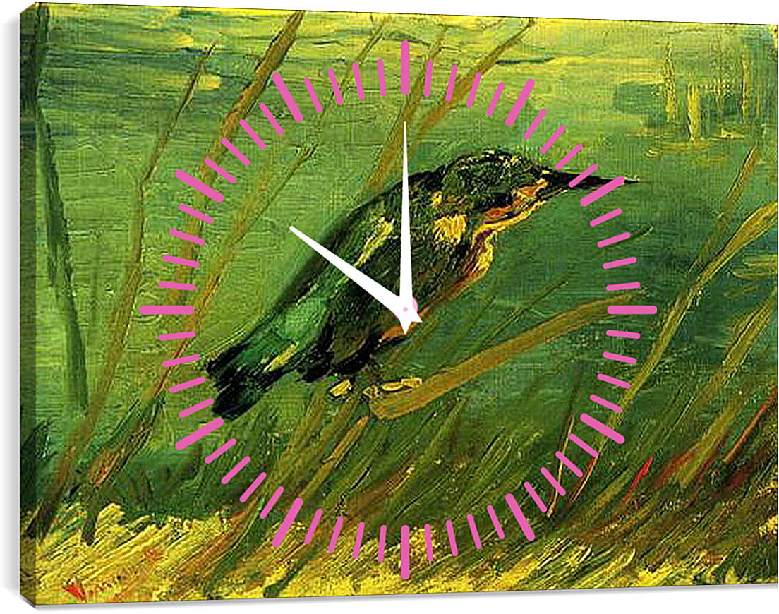 Часы картина - The Kingfisher. Винсент Ван Гог