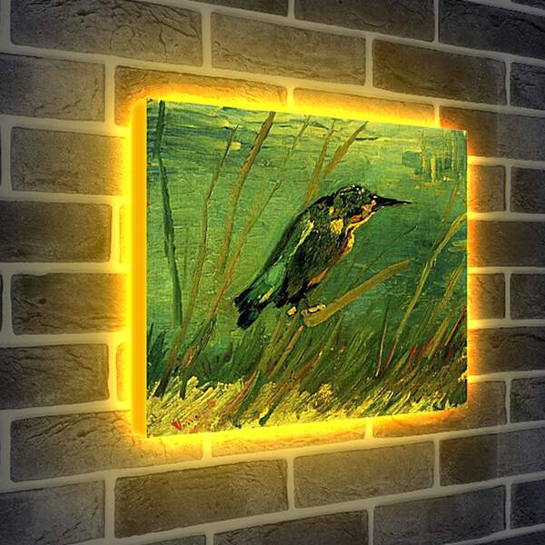 Лайтбокс световая панель - The Kingfisher. Винсент Ван Гог