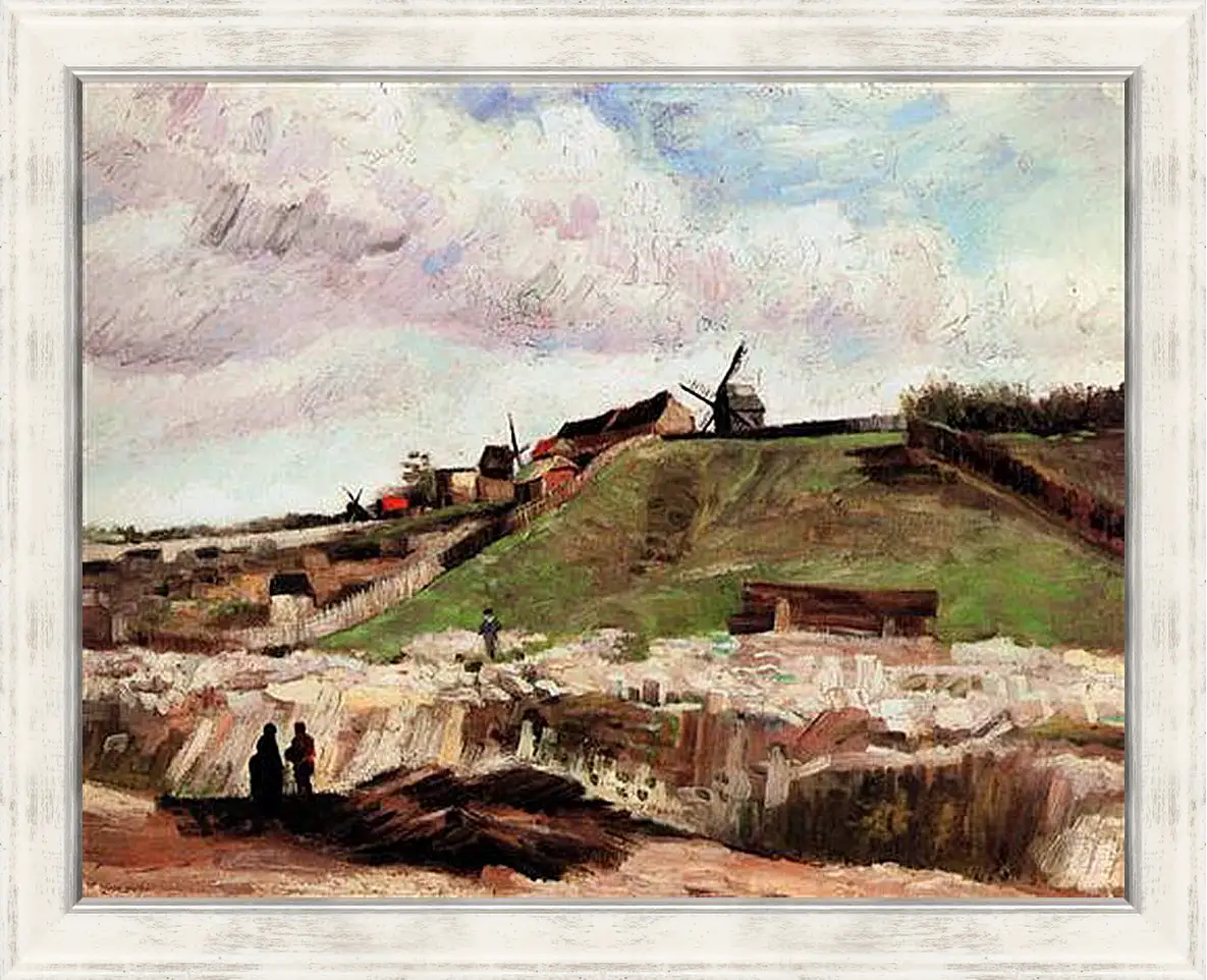 Картина в раме - The Hill of Montmartre with Quarry. Винсент Ван Гог