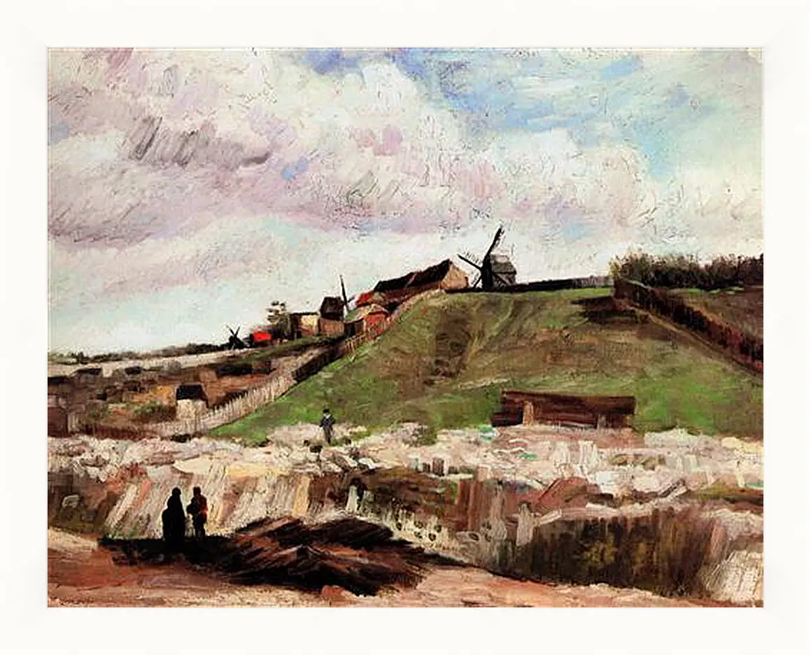 Картина в раме - The Hill of Montmartre with Quarry. Винсент Ван Гог