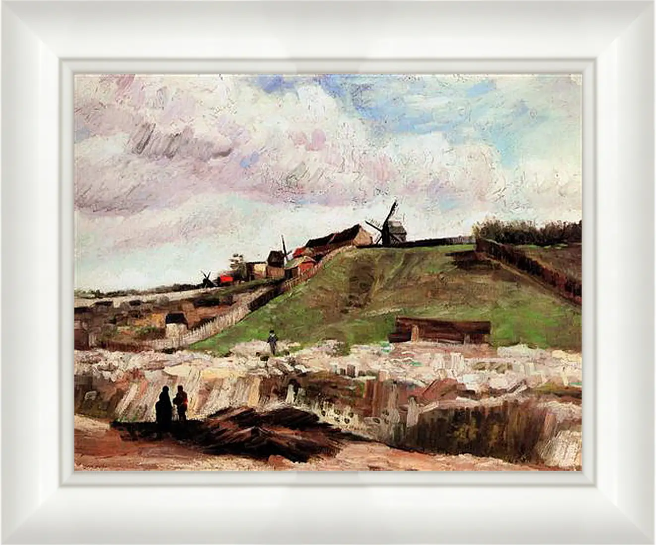 Картина в раме - The Hill of Montmartre with Quarry. Винсент Ван Гог