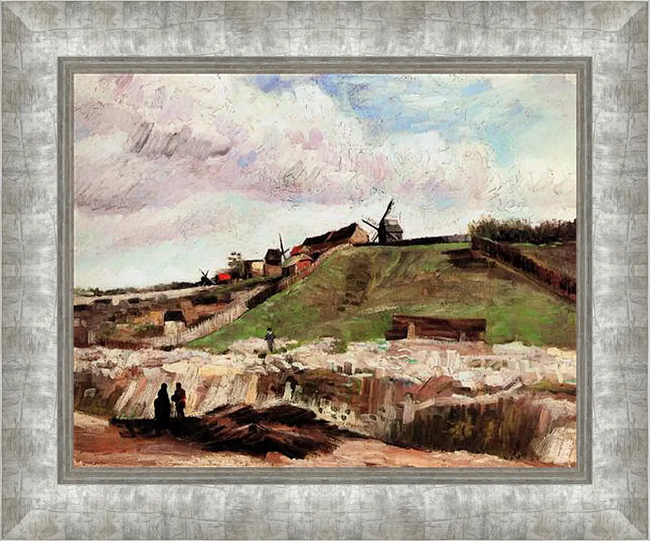 Картина в раме - The Hill of Montmartre with Quarry. Винсент Ван Гог