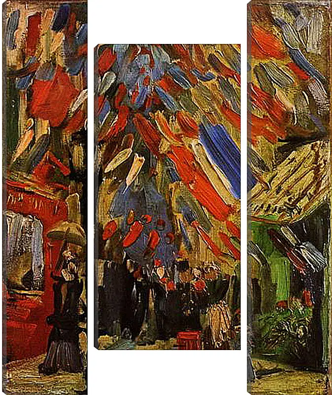 Модульная картина - The Fourteenth of July Celebration in Paris. Винсент Ван Гог