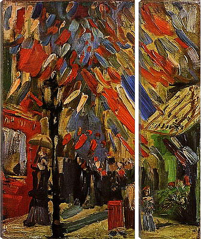 Модульная картина - The Fourteenth of July Celebration in Paris. Винсент Ван Гог