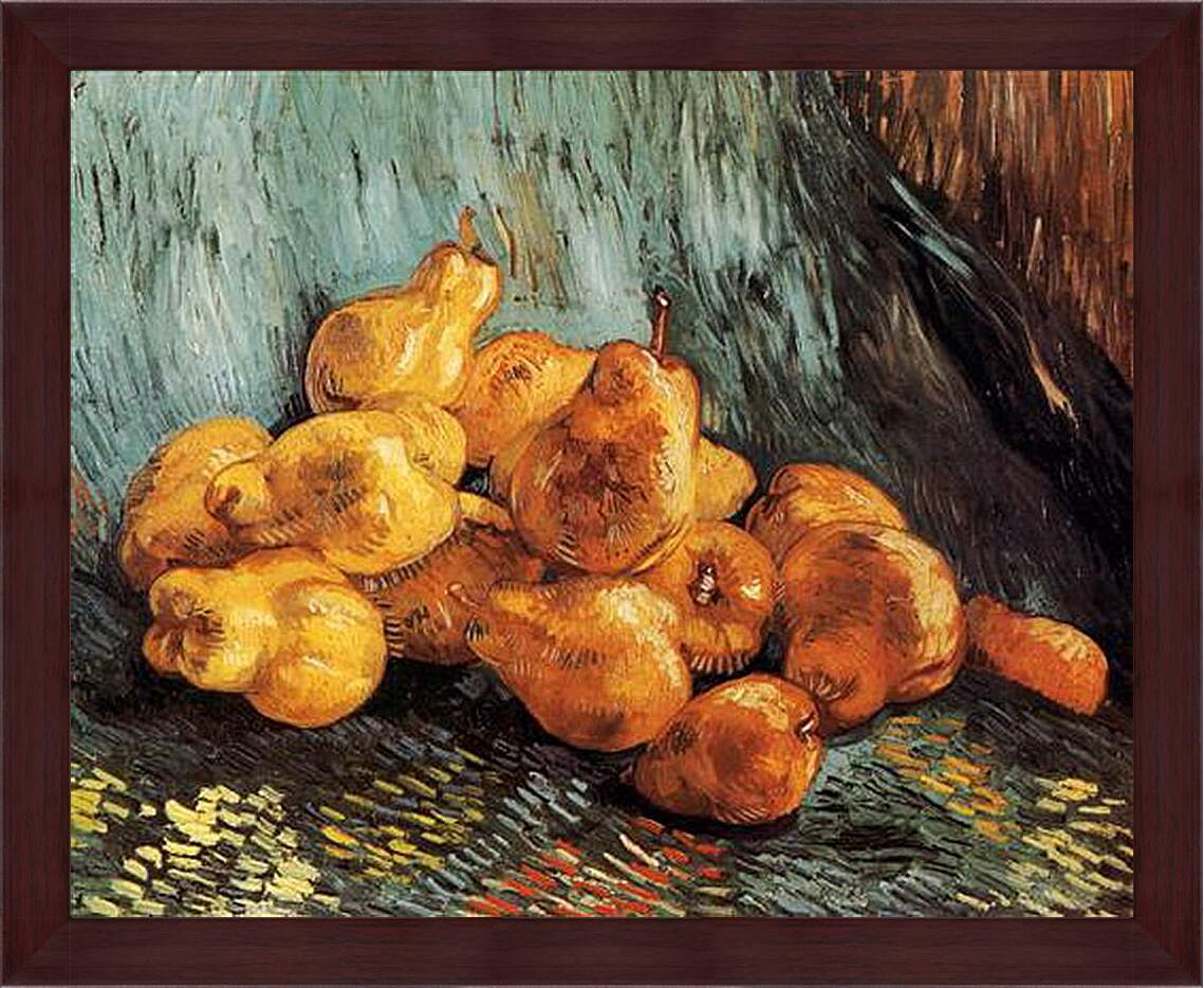 Картина в раме - Still Life with Pears. Винсент Ван Гог